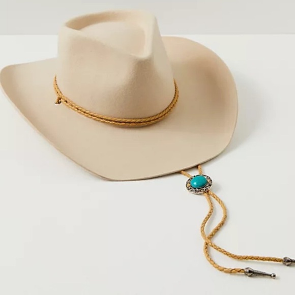 Free people Wyeth sawyer band felt hat new without tags gorgeous! main image 4